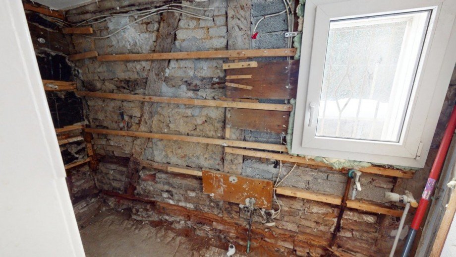 EG G�ste WC Rohbau Einfamilienhaus Sprockh�vel