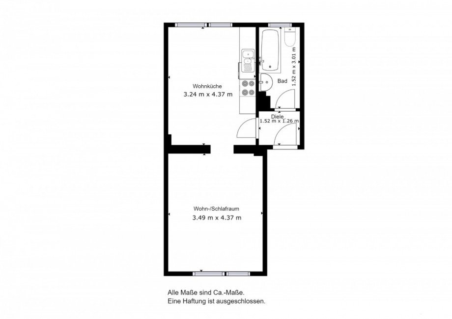 Grundriss Etagenwohnung Bochum