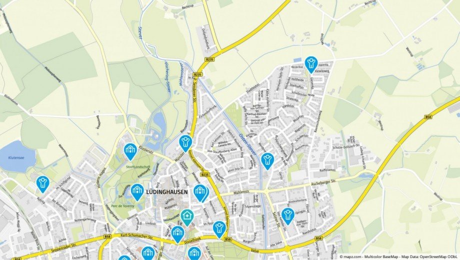 Geolyzer Kartenausschnitt Einfamilienhaus L�dinghausen