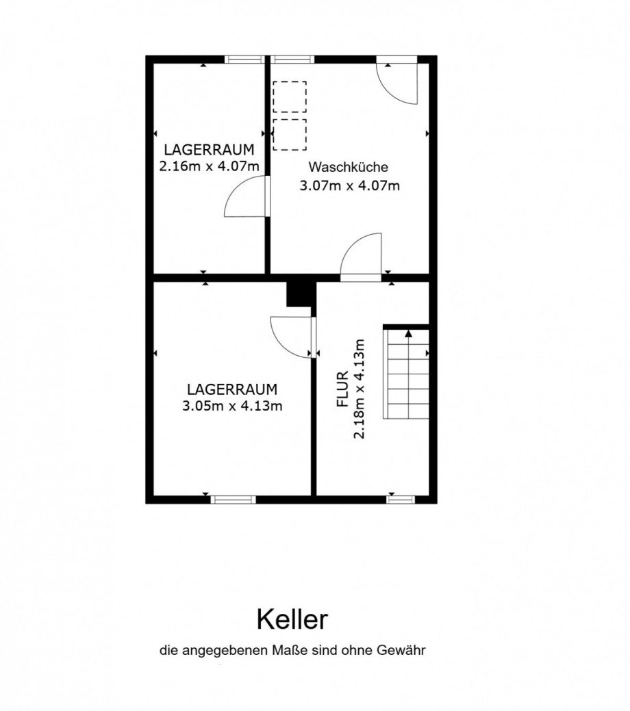 Grundriss Keller Reihenhaus M�lheim an der Ruhr / Hei�en