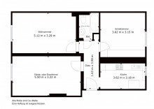 Grundriss Vermietete Eigentumswohnung f�r Kapitalanleger!