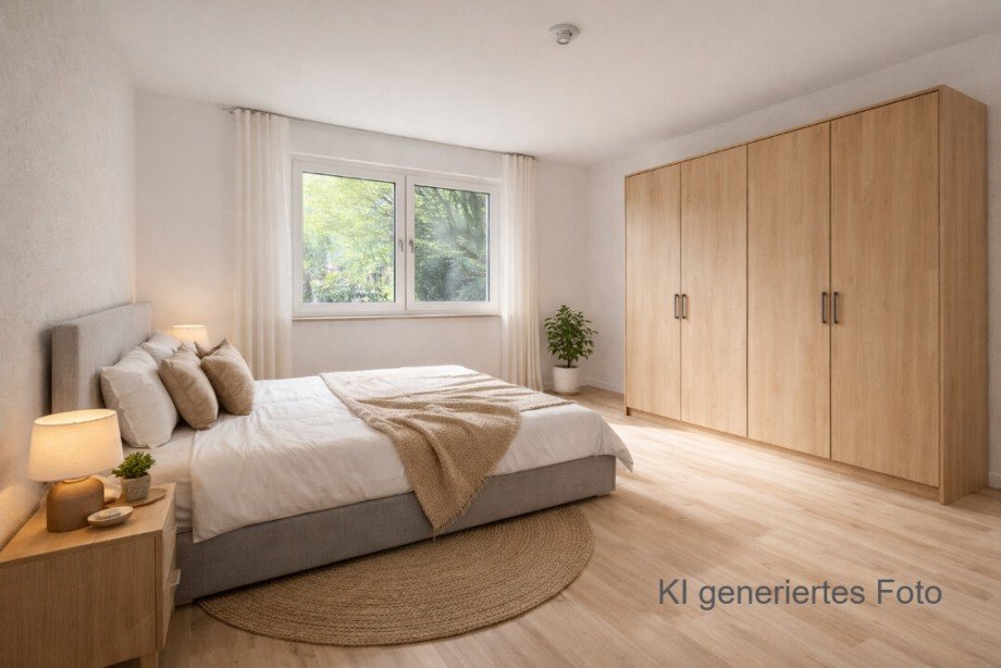 Schlafzimmer renoviert Etagenwohnung Bochum / H�ntrop