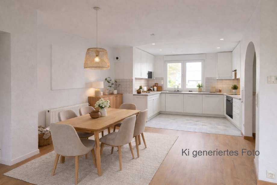 Essbereich K�che renoviert Etagenwohnung Bochum / H�ntrop