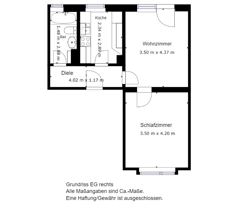 EG rechts Mehrfamilienhaus Herne