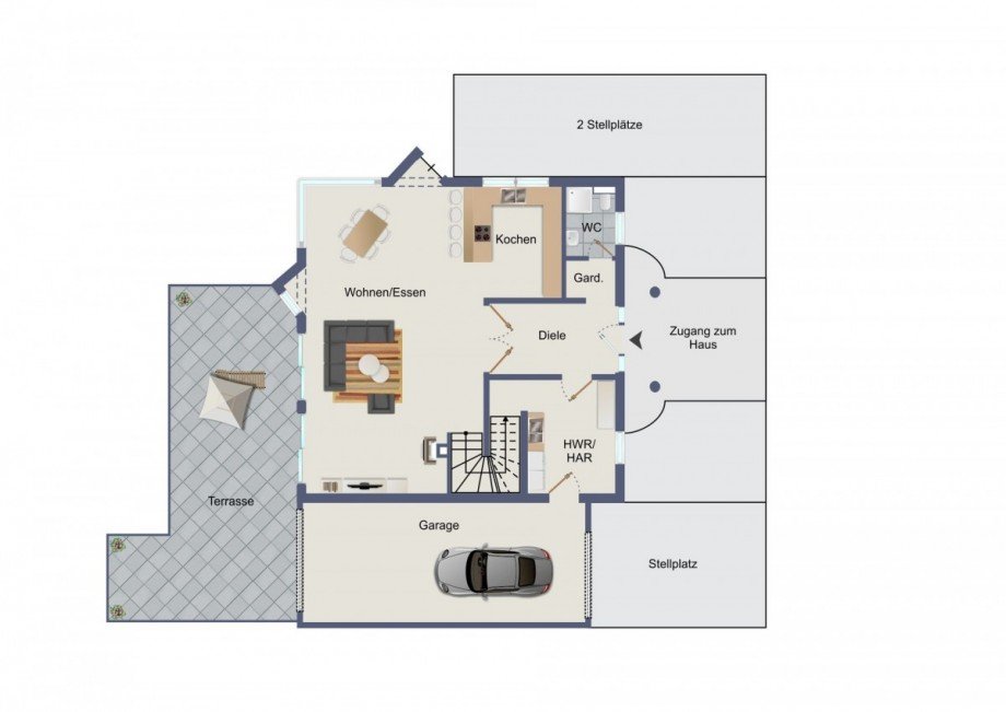 Grundriss EG Einfamilienhaus L�dinghausen