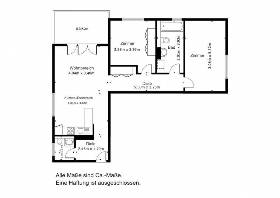 Grundriss Etagenwohnung Hattingen