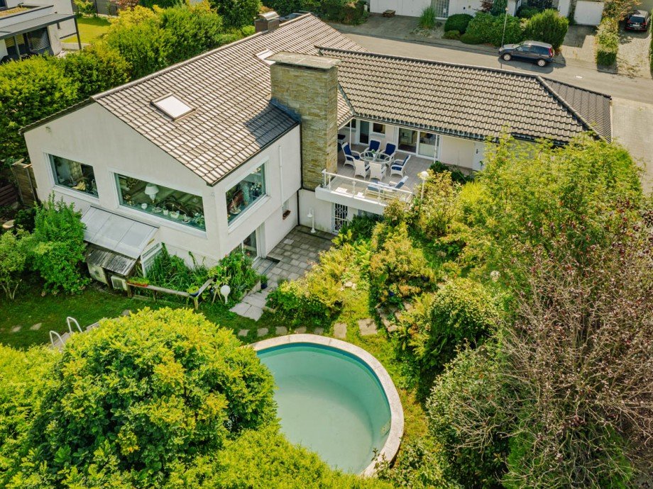 Ansicht von Oben Einfamilienhaus Bochum