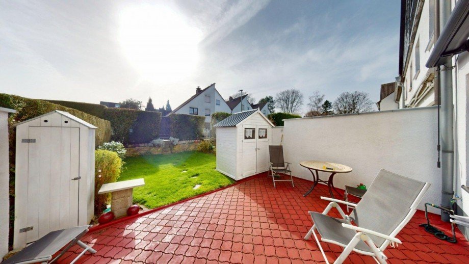 Terasse Reihenmittelhaus Bochum / Westenfeld