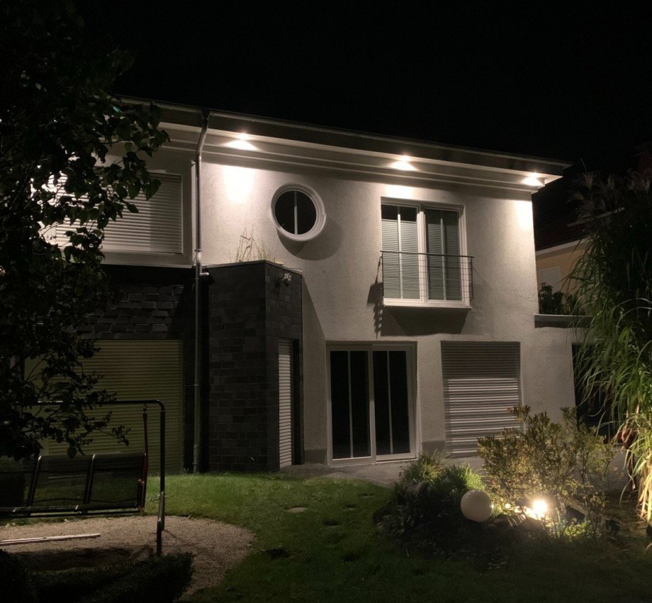 Nachtfoto Einfamilienhaus L�dinghausen