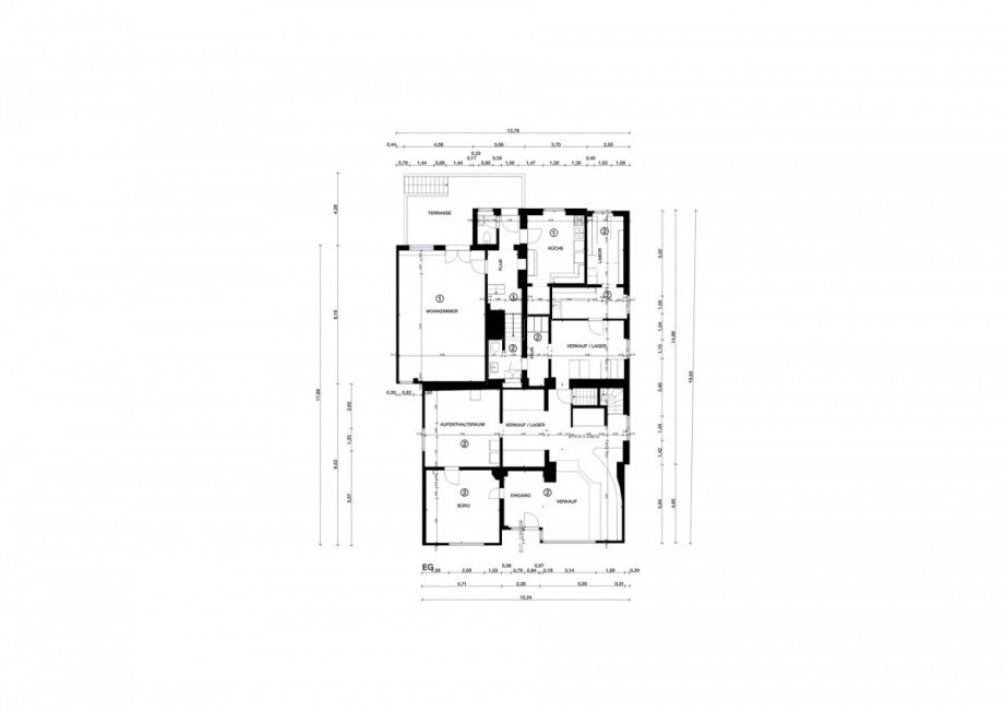 Vorderhaus EG Wohn- / Gesch�ftshaus Bochum