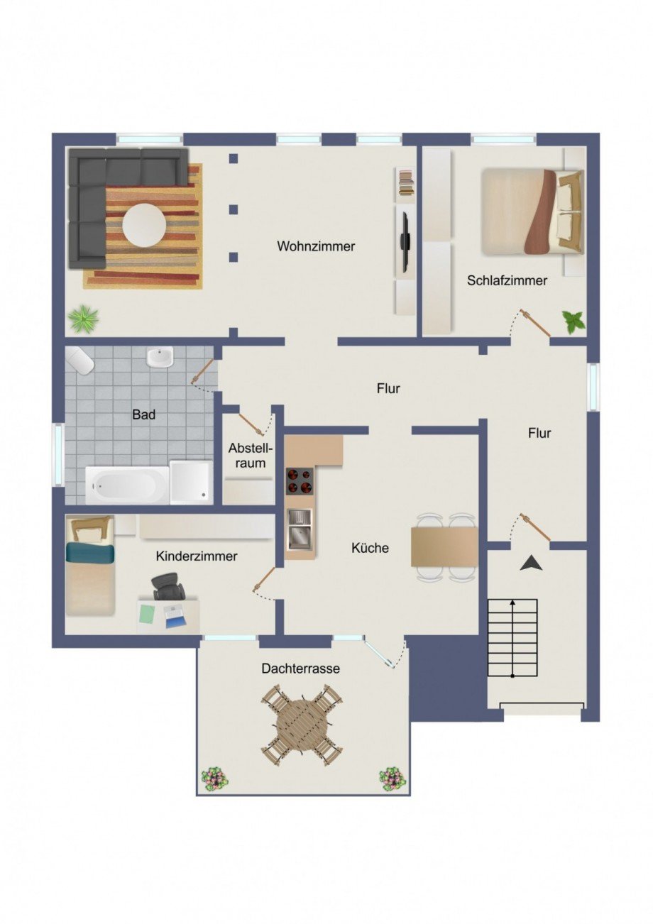 Wohnung Grundriss OG1 Wohngrundst�ck Dortmund