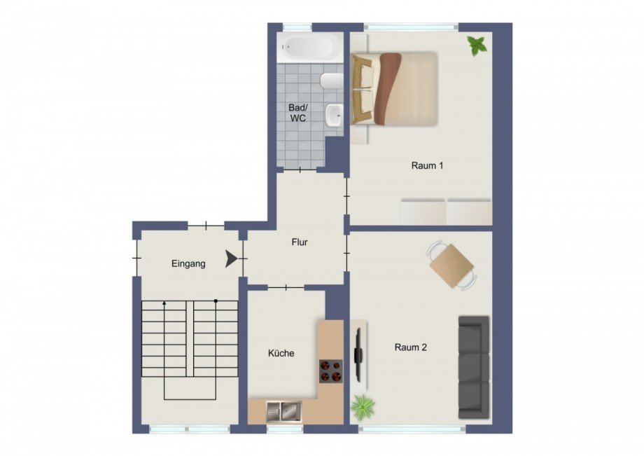 Wohnung_o_Balkon Mehrfamilienhaus Bochum
