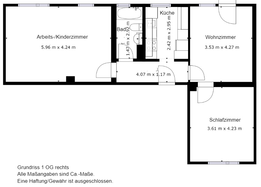 1 OG rechts Mehrfamilienhaus Herne